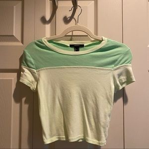 Lime Green Crop Tee